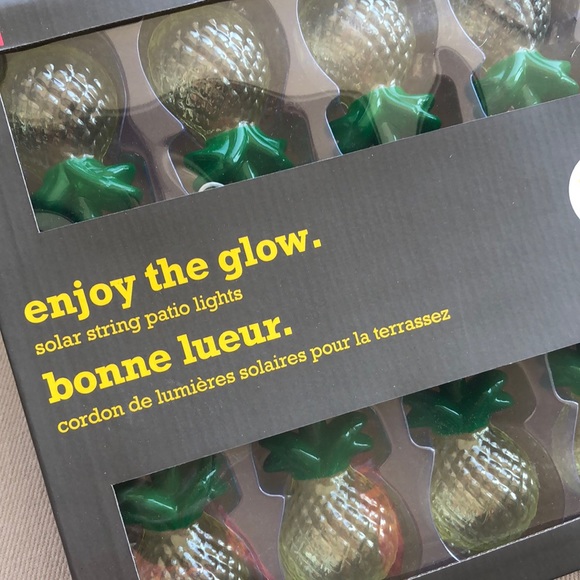 CUTE SOLAR PINEAPPLE OUTDOOR STRING LIGHTS
